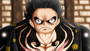 Luffy Gear 4 Gesigskoot agtergrond — Luffy gear 4 Muurpapier