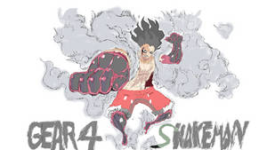 Luffy Gear 4 Slangman-agtergrond