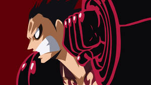 Luffy Gear 4 Vektorkuns-agtergrond — Luffy gear 4 Muurpapier