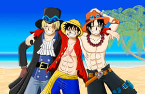 Luffy in aksie teen Doflamingo — Luffy Muurpapier