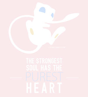 Mew Suiwerste Hart Aanhaling agtergrond — Galaxy Z Vou Muurpapier