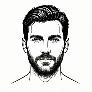 Minimalistiese lynkuns sigma-man-gesig. — Pixel Watch 3 Muurpapier