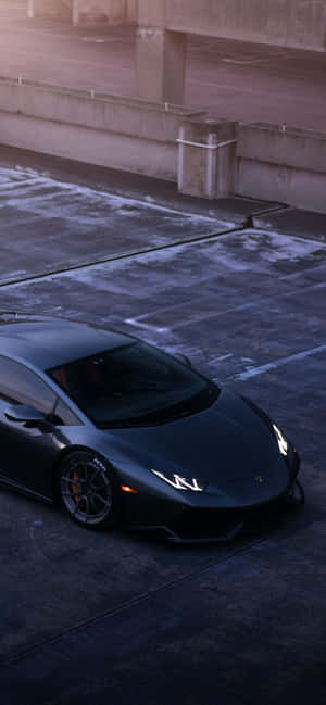 Swart Lamborghini Iphone — iPhone 15 Pro Muurpapier
