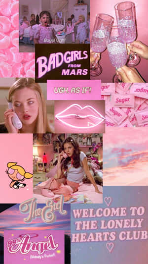 Baddie Aesthetic prente — Baddie-estetika Muurpapier