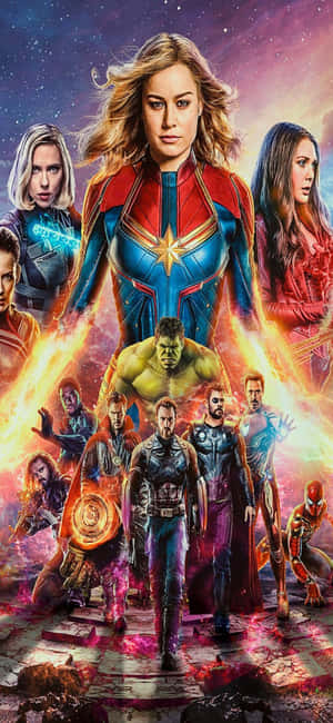 Iphone Xs Marvel's Avengers Agtergrond — Honor Play11 Plus Muurpapier