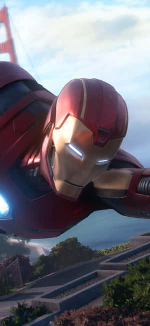 iPhone XS Marvel se Avengers agtergrond — iPhone 14 Pro Muurpapier