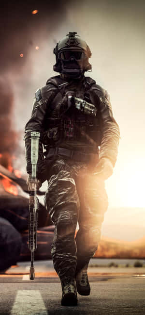 iPhone XS Max Battlefield 4 Agtergrond — Redmi 15C Muurpapier