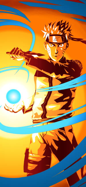 Geel Naruto — iPhone 13 Pro Max Muurpapier