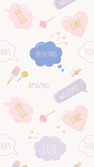 Oulike pastelagtergrond — Oulike Pastel Muurpapier