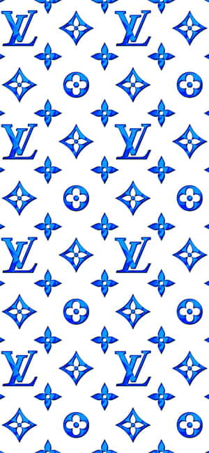 Louis Vuitton Blou — Xiaomi 17 Muurpapier