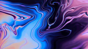 Blou en violet vloeistofvlamkuns vir MacBook Pro-agtergrond. — MacBook Pro Muurpapier