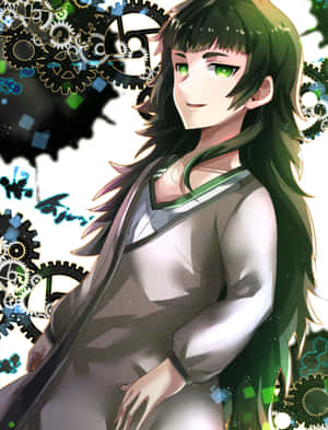 Maho Hiyajo wat stylvol poseer — Galaxy Z Vou 8 Muurpapier