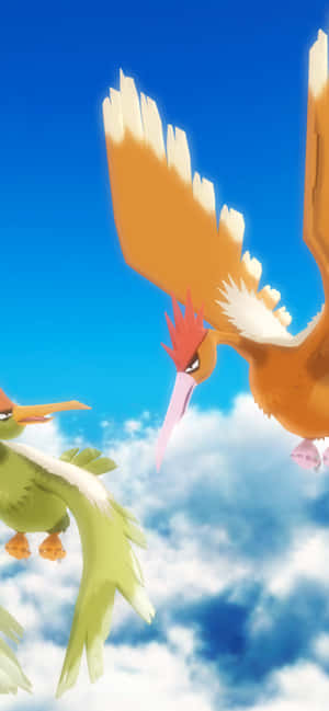 Majestueuse Fearow in die Lug — Oppo A7 Pro Muurpapier