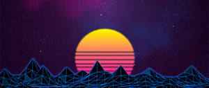 Retro Maan Met Lyne plakpapier.