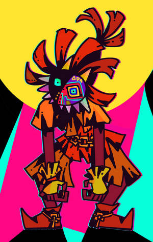 Majora se Masker Popkuns — Galaxy Tab S10 Ultra Muurpapier
