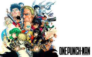 Mal One Punch Man Snaaks Anime agtergrond — Anime baklei Muurpapier