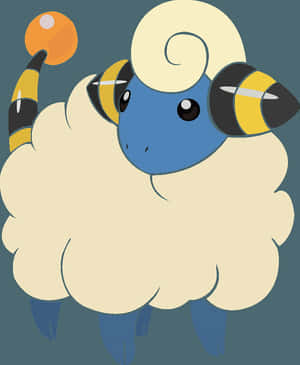 Mareep op donkerblou agtergrond — Oulike perd Muurpapier