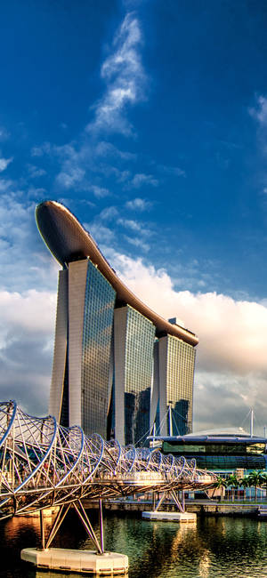 Marina Bay Sands Foon Wolke — Galaxy A07 Muurpapier