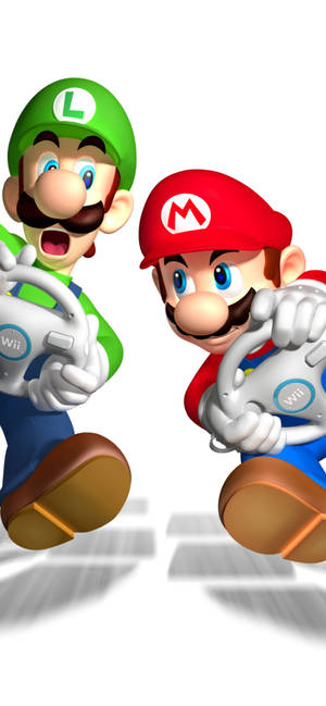 Mario En Luigi — Galaxy A08 Muurpapier