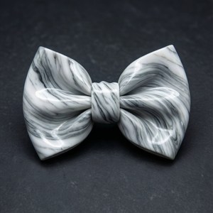 Elegante marmertekstuur-haarstrik met wit en grys draaie. — Huawei nova Flip Muurpapier