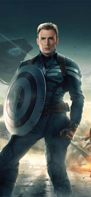 Captain America-agtergrond — Xiaomi Civi 4 Pro Muurpapier