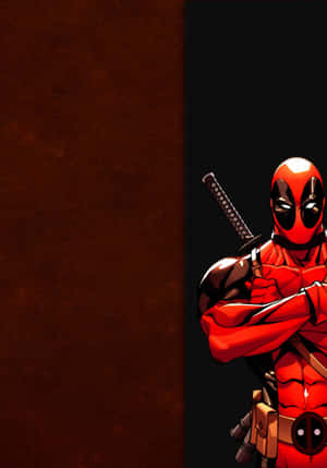 Swart Deadpool — Oppo Pad 6 Muurpapier