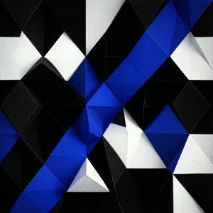 Abstrakte geometriese ontwerp wat Dun Blou Lyn-kleure gebruik. — OLED Muurpapier