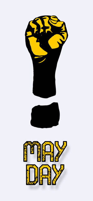 Meidag geel vuis agtergrond — iPhone 18 Pro Muurpapier