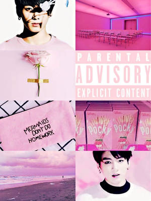 Meisies Pienk BTS Foonskerm — Bts groep foto GIF Muurpapier
