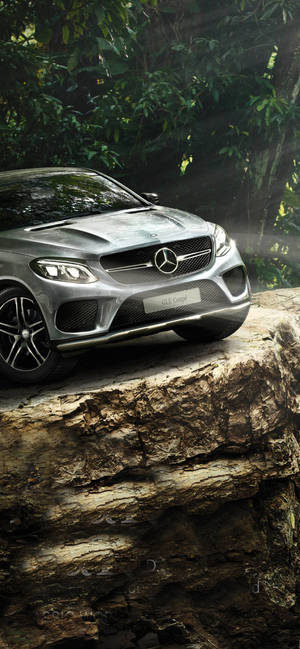 Mercedes iPhone X Boskrans — iPhone 14 Plus Muurpapier