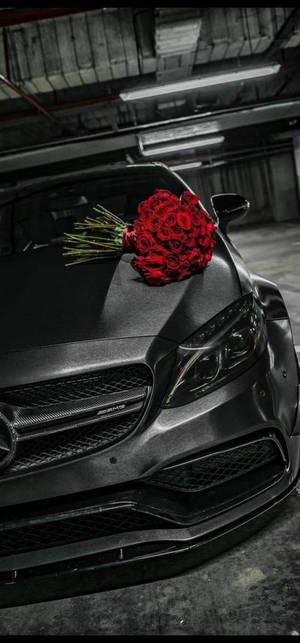 Mercedes iPhone X 3D Roos — iPhone 15 Pro Muurpapier