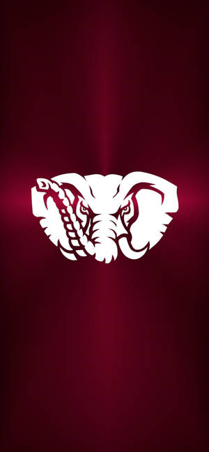 Metaalagtige Alabama Crimson Tide Olifant muurpapier — iPhone 13 Pro Max Muurpapier