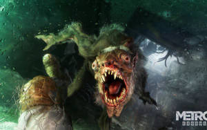 Metro Exodus Monstervis 3440x1440 — Video speletjie GIF Muurpapier