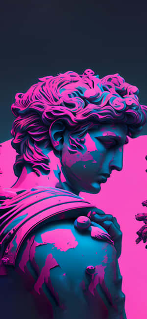 Vaporwave Agtergrond — Vivo T5e Muurpapier