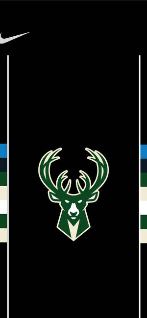Milwaukee Bucks portretbeeld-agtergrond — iPhone 15 Plus Muurpapier
