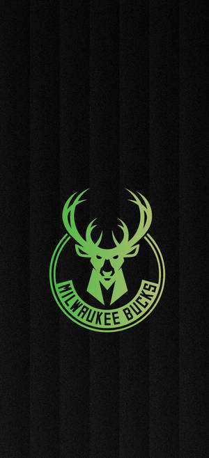 Milwaukee Bucks groen embleem agtergrond — iPhone 16 Plus Muurpapier