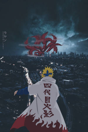 Minato teen Kurama Naruto-estetika — Naruto esteties Muurpapier