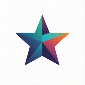 Minimalistiese Geostar-simbool op skoon agtergrond — Pixel Watch 5 Muurpapier