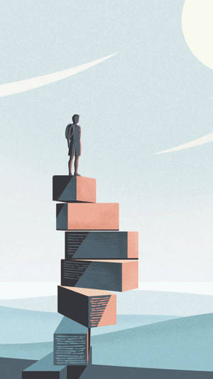 Minimale Kunsontwerp muurpapier — Minimale GIF Muurpapier