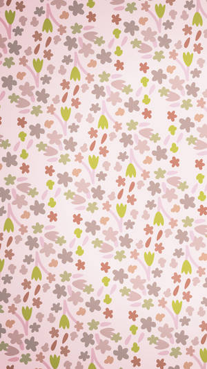 Minimalistiese Blomme iPhone — Blom Muurpapier