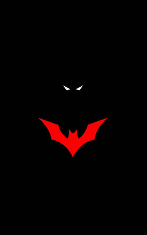 Minimalistiese Batman-simbool Illustrasie iPhone — Galaxy Tab S11 Muurpapier