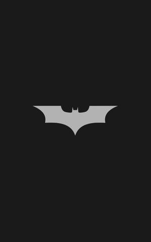 Minimalistiese Grys Batman Logo iPhone — Infinix Xpad 30 Pro Muurpapier