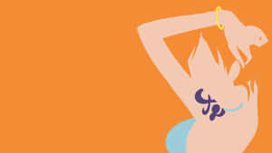 Minimalistiese One Piece — Nami One Piece Muurpapier