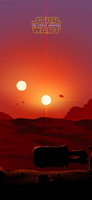 Minimalistiese Star Wars iPhone 6 Plus — iPhone 13 Pro Max Muurpapier