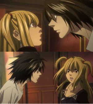 Misa Amane En L agtergrond — Oppo Find N5 Muurpapier