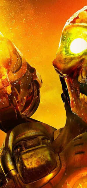 iPhone Xs Doom Agtergrond — Redmi 15C Muurpapier