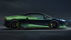 Voertuie McLaren GT Groen McLaren McLaren GT Groen Tema deur MSO Groen Motor Motor HD Agtergrond | Agtergrondbeeld — Donker tema Muurpapier