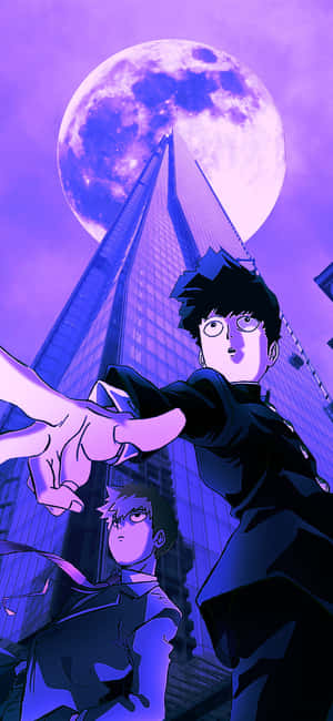 Mob Psycho prente — Honor 600 Smart Muurpapier