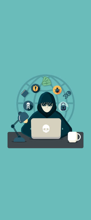 Moderne Hacker Grafiese Hacking Android-agtergrond — Sony Xperia Muurpapier
