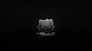 Moderne Swart Hello Kitty — Cat Noir Muurpapier